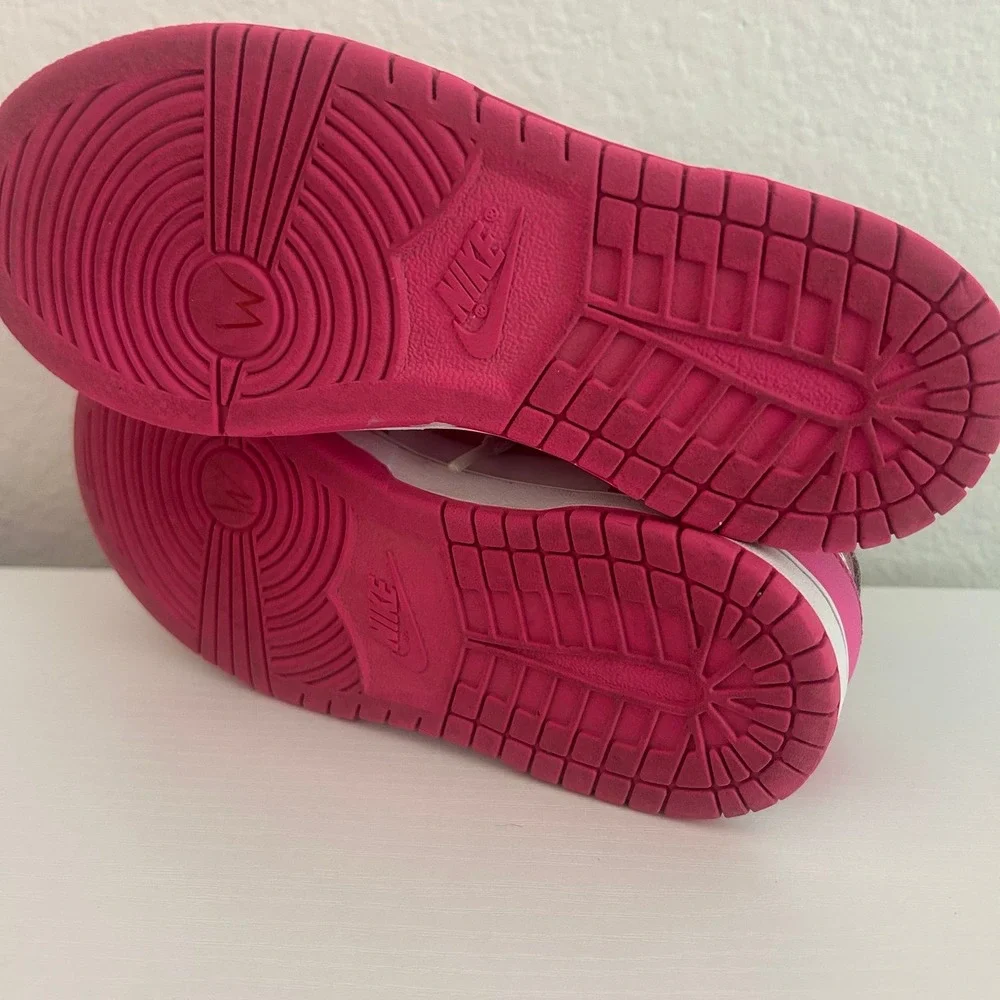 Nike Dunk Low Pink White Kids Girls Shoes Sneakers 1Y